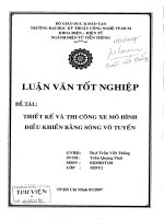Thiết kế và thi công xe mô hình điều khiển bằng sóng vô tuyến
