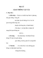 ĐỊA LÍ GIAO THÔNG VẬN TẢI docx