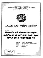 Tìm hiểu về mô hình OSI và mạng mô phỏng về các giao thức định tuyến trên phần mềm SIM