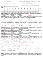 Kiểm tra 1 tiết môn Vật lý lớp 12 pps