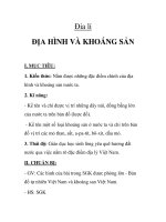 Đia lí ĐỊA HÌNH VÀ KHOÁNG SẢN pdf