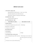 Giáo án Toán lớp 5 - HÌNH TAM GIÁC doc