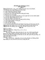 Đề kiểm tra định ki lần II