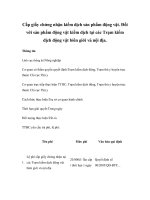 Cấp giấy chứng nhận kiểm dịch sản phẩm động vật. Đối với sản phẩm động vật kiểm dịch tại các Trạm kiểm dịch động vật biên giới và nội địa. pdf