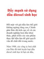 Đẩy mạnh sử dụng dầu diessel sinh học docx