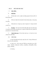 Giáo án Hoá học lớp 9 - PHÂN BÓN HÓA HỌC potx