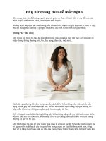 Phụ nữ mang thai dễ mắc bệnh docx