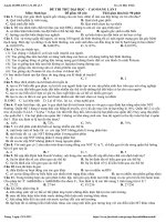 đề thi thử đại học môn sinh học 2014 (m09) có lời giải