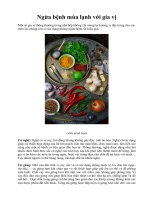 Ngừa bệnh mùa lạnh với gia vị pot