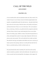 LUYỆN ĐỌC TIẾNG ANH QUA CÁC TÁC PHẨM VĂN HỌC –CALL OF THE WILD JACK LONDON CHAPTER 3 (P2) doc