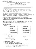 Đề KTĐK lần 3 - Lớp 1- CKTKN