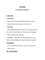 TẬP ĐỌC CÁI GÌ QUÝ NHẤT ? docx