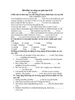 bài kiểm tra nâng cao