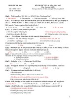 ĐỀ THI THỬ VÀO 10 MÔN SINH HỌC 9