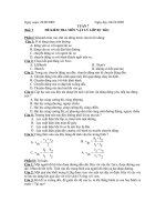 ĐỀ KIỂM TRA MÔN VẬT LÝ LỚP 8.doc