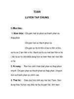 Toán luyện tập chung ppt