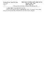 Đề thi giữa kì II - môn tiếng việt- lớp 4