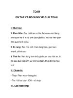Toán ôn tập và bổ sung về bài toán pot