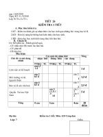 Kiem tra 1 tiet ,tiet 26