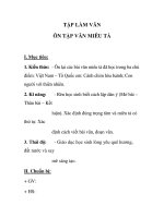 TẬP LÀM VĂN ÔN TẬP VĂN MIÊU TẢ potx