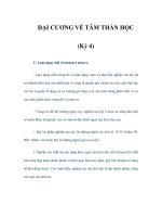 ĐẠI CƯƠNG VỀ TÂM THẦN HỌC (Kỳ 4) ppt