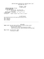 KHAO SAT GIỮA HỌC KÌ II LOP 1 - 2009-2010