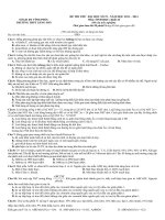 đề ôn thi đại học môn sinh học đề 19