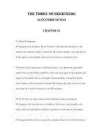 LUYỆN ĐỌC ANH NGỮ QUA CÁC TÁC PHẨM VĂN HỌC-THE THREE MUSKERTEERS ALEXANDRE DUMAS CHAPTER 19 ppt