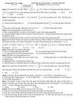 Đề Thi  8 tuần học kì II  lop 12 Mã đề 249