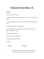 Cấp lại thẻ bảo hiểm y tế. potx