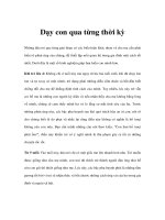 Dạy con qua từng thời kỳ pptx