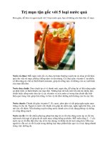 Trị mụn tận gốc với 5 loại nước quả pptx