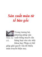 Sản xuất máu từ tế bào gốc doc