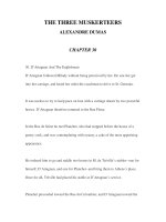 LUYỆN ĐỌC ANH NGỮ QUA CÁC TÁC PHẨM VĂN HỌC-THE THREE MUSKERTEERS ALEXANDRE DUMAS CHAPTER 30 pdf