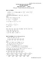 de thi dap an Toan 8 - 1