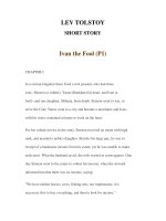 LUYỆN ĐỌC TIẾNG ANH QUA CÁC TÁC PHẨM VĂN HỌC – LEV TOLSTOY- SHORT STORY 13-1 ppt