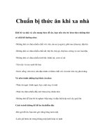 Chuẩn bị thức ăn khi xa nhà docx