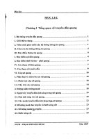 Nghiên cứu kỹ thuật ghép kênh quang