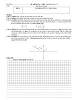 ĐỀ KT 1 TIẾT VẬT LÍ 9_HKII