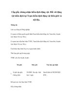 Cấp giấy chứng nhận kiểm dịch động vật. Đối với động vật kiểm dịch tại Trạm kiểm dịch động vật biên giới và nội địa. potx