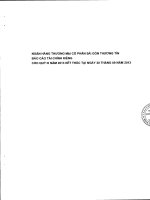 ngân hàng thương mại cổ phần sài gòn thương tín báo cáo tài chính riêng cho quý 3 năm 2013 kết thúc tại ngày 30 tháng 9 năm 2013