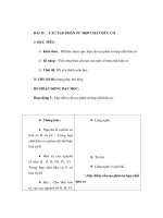 Giáo án Hoá học lớp 9 - CẤU TẠO PHÂN TỬ HỢP CHẤT HỮU CƠ pptx