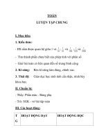 TOÁN LUYỆN TẬP CHUNG 3 pptx