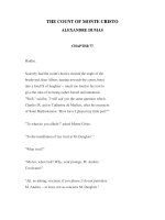 LUYỆN ĐỌC TIẾNG ANH QUA CÁC TÁC PHẨM VĂN HỌC -THE COUNT OF MONTE CRISTO ALEXANDRE DUMAS CHAPTER 77 doc