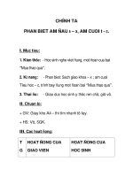 Chính tả phân biệt âm đầu - âm cuối tuần 12 docx