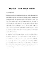 Dạy con - trách nhiệm của ai? ppt