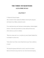 LUYỆN ĐỌC ANH NGỮ QUA CÁC TÁC PHẨM VĂN HỌC-THE THREE MUSKERTEERS ALEXANDRE DUMAS CHAPTER 57 pps
