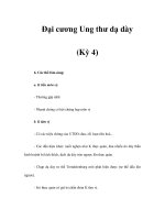 Đại cương Ung thư dạ dày (Kỳ 4) ppt