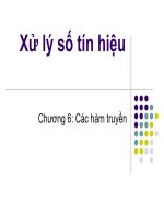 Bài tập Xử lý tín hiệu số, Chương 6 ppsx