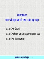 THÉP VÀ HỢP KIM CÓ TÍNH CHẤT ĐẶC BIỆT ppt